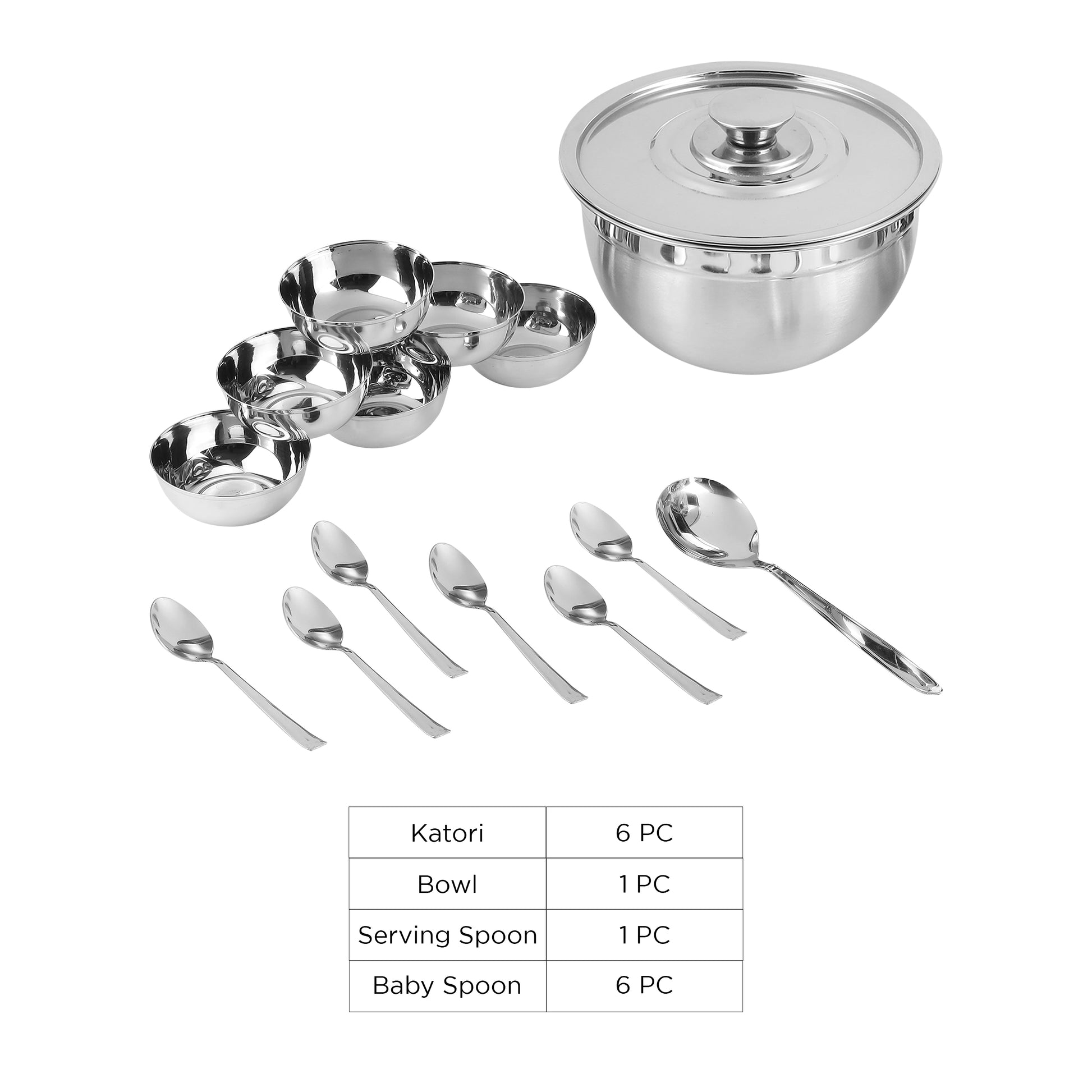 Kraft stainless steel pudding dessert set tableware dinner