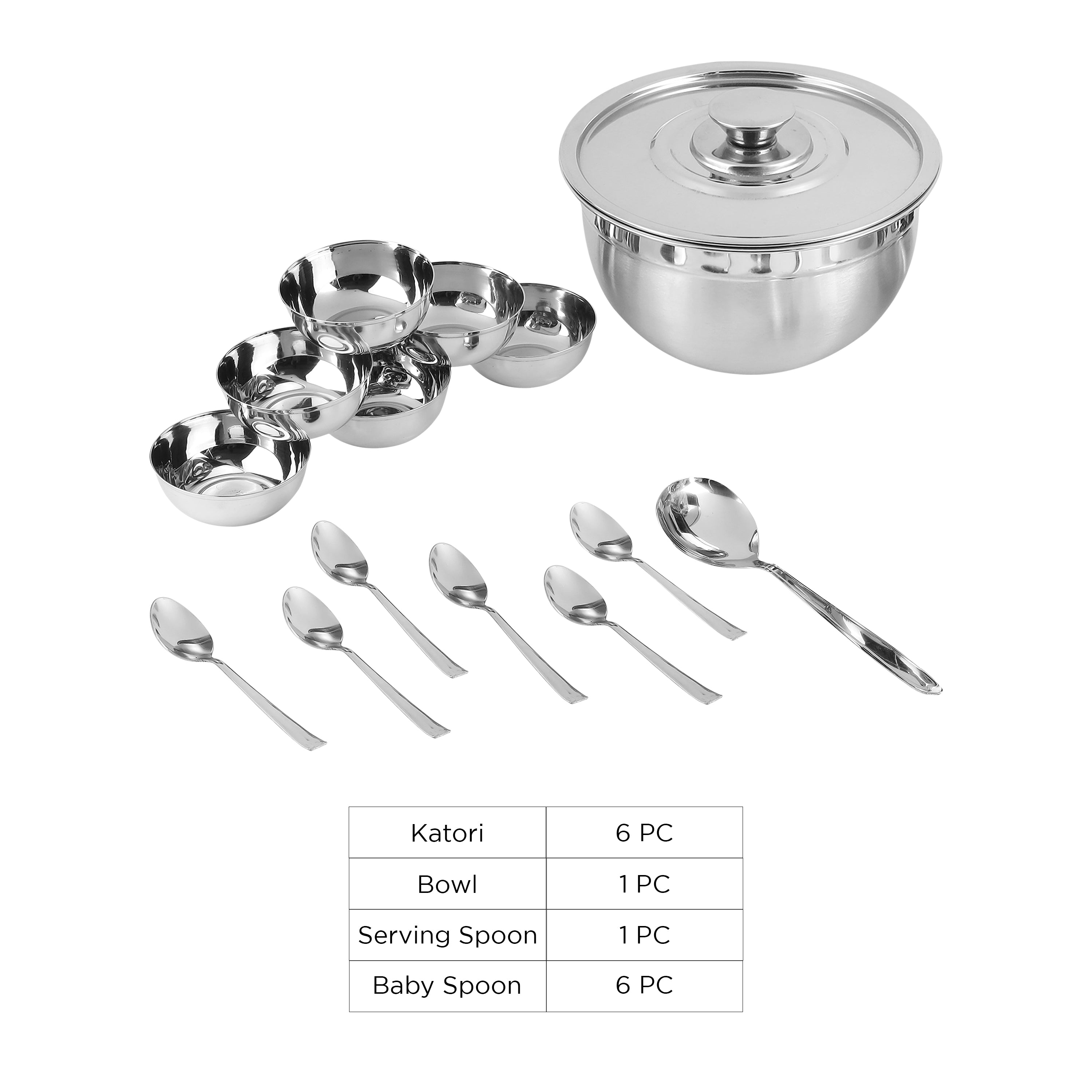 Kraft stainless steel pudding dessert set tableware dinner