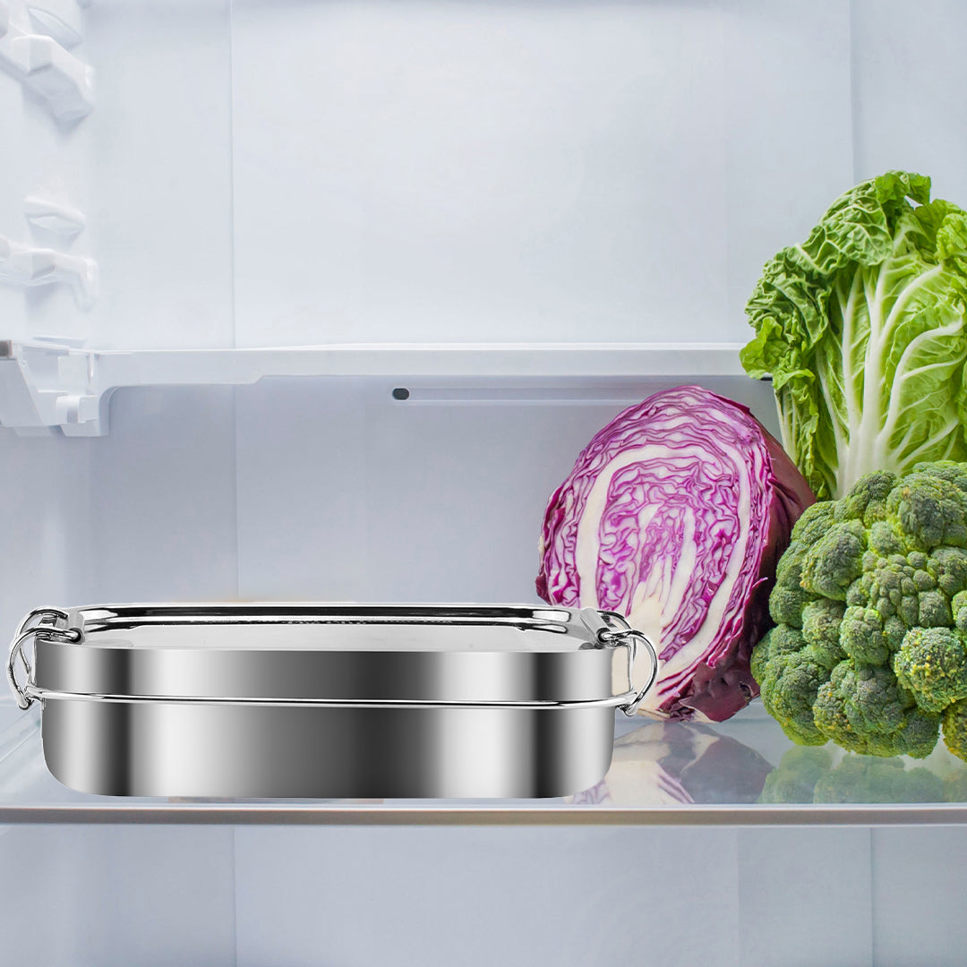 Kraft stainless steel tiffin freezer safe rectangle lunch box