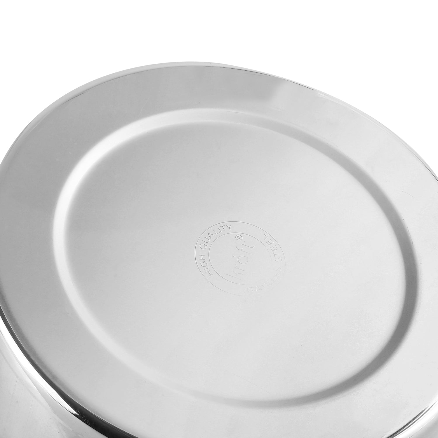 Kraft Stainless Steel Puri Dabba with Lid Mirror Finish Steel Food Storage Container for Puri, Roti, Snacks & Kitchen Use