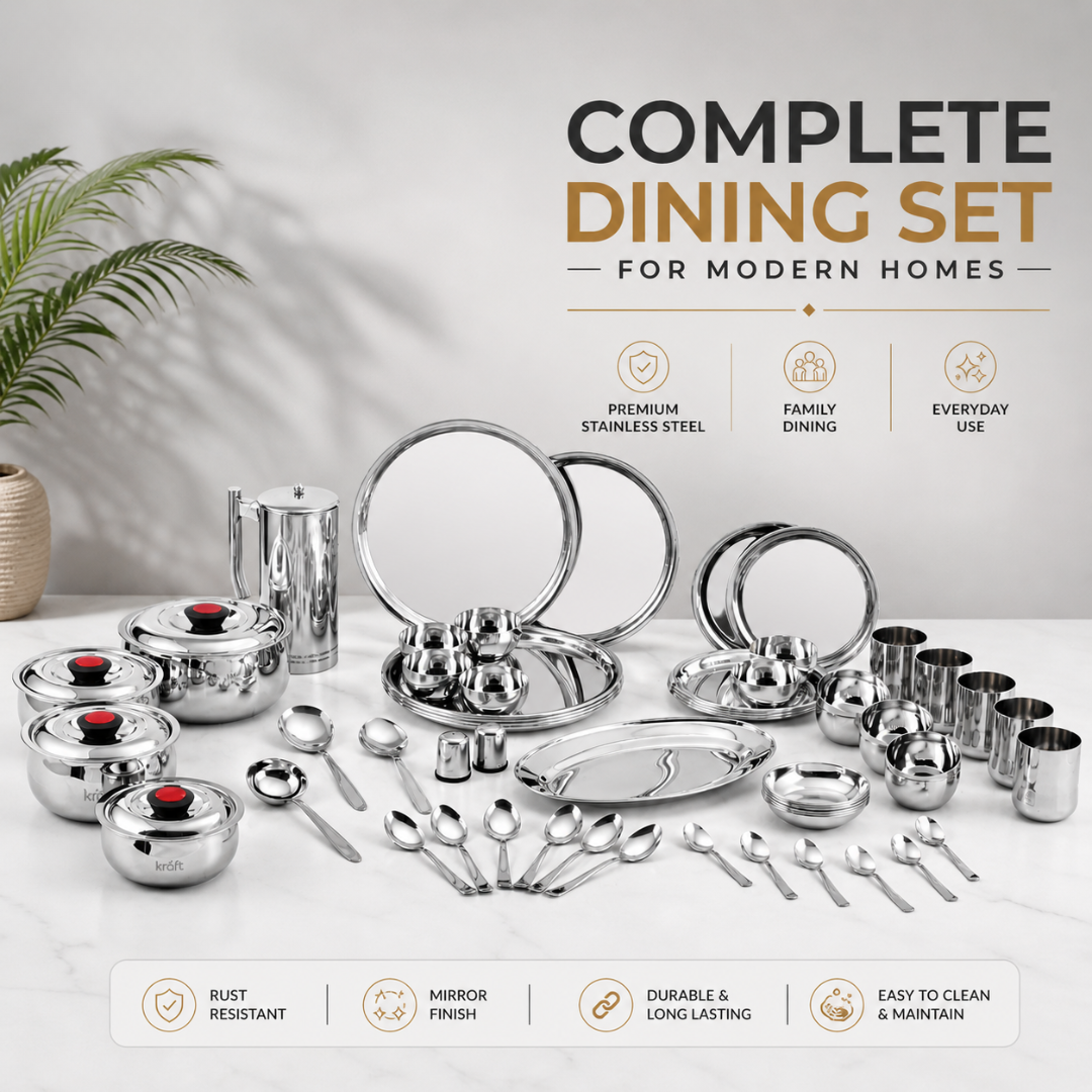 Kraft Celebration stainless steel dinner set 60pc view 5
