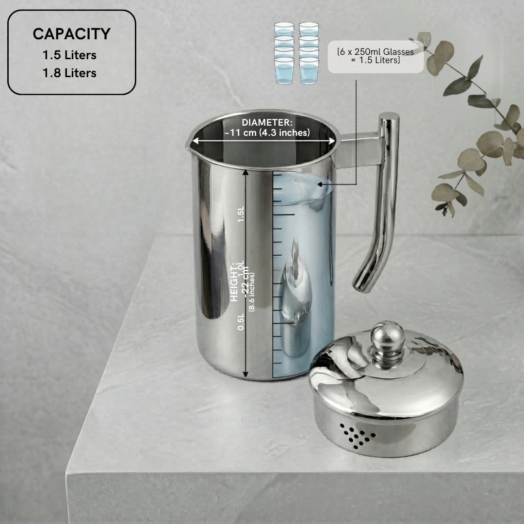 Kraft stainless steel Stellar jug product feature view