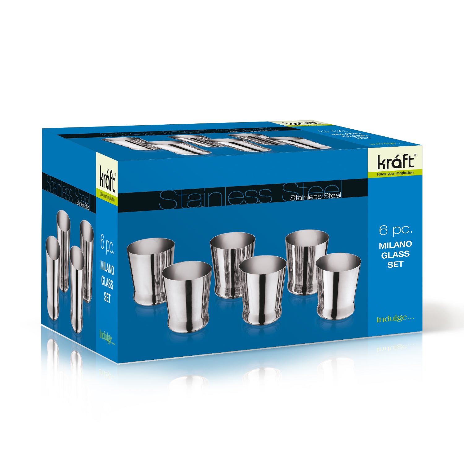 Kraft stainless steel Milano glass set 6pc final image