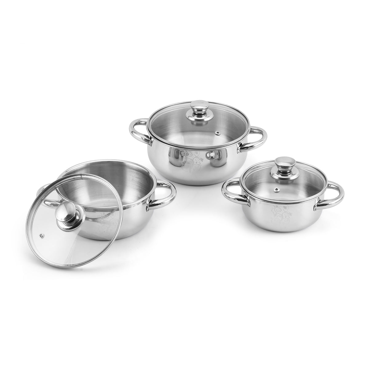 Kraft stainless steel Shagun Dinner Set 51 pc + 6 Vati Free