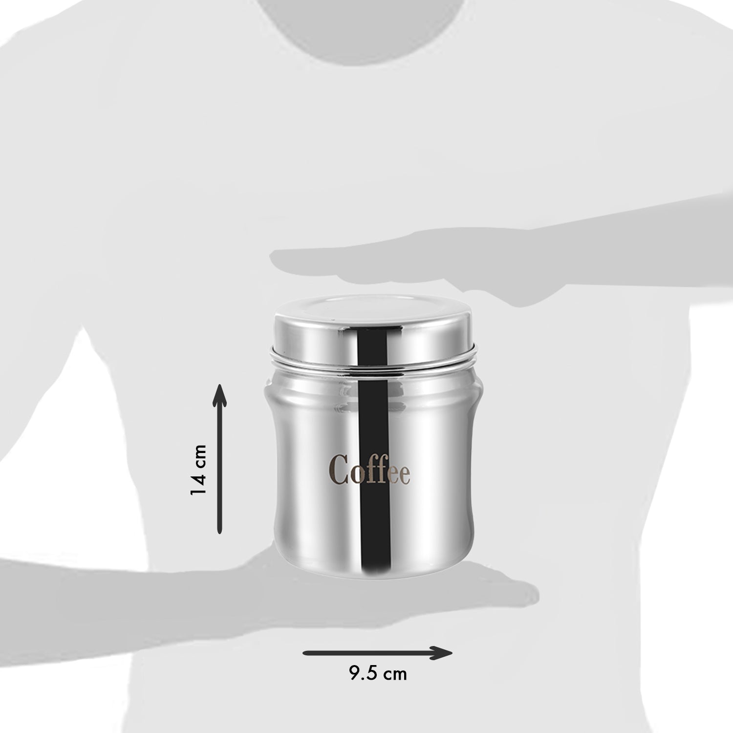 Kraft Regal stainless steel canister set view 7 detail