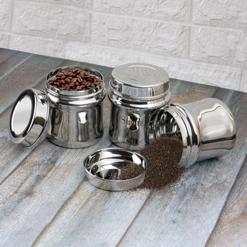 Kraft Regal stainless steel canister set 2 3pc kitchen storage