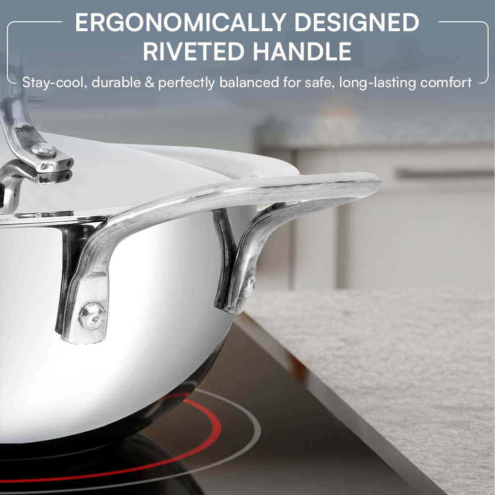 Kraft Futuretec Triply cookware combo set 2 induction stainless