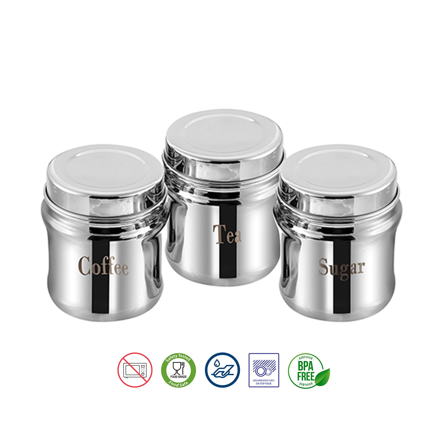 Kraft Regal stainless steel canister set view 8 kitchen