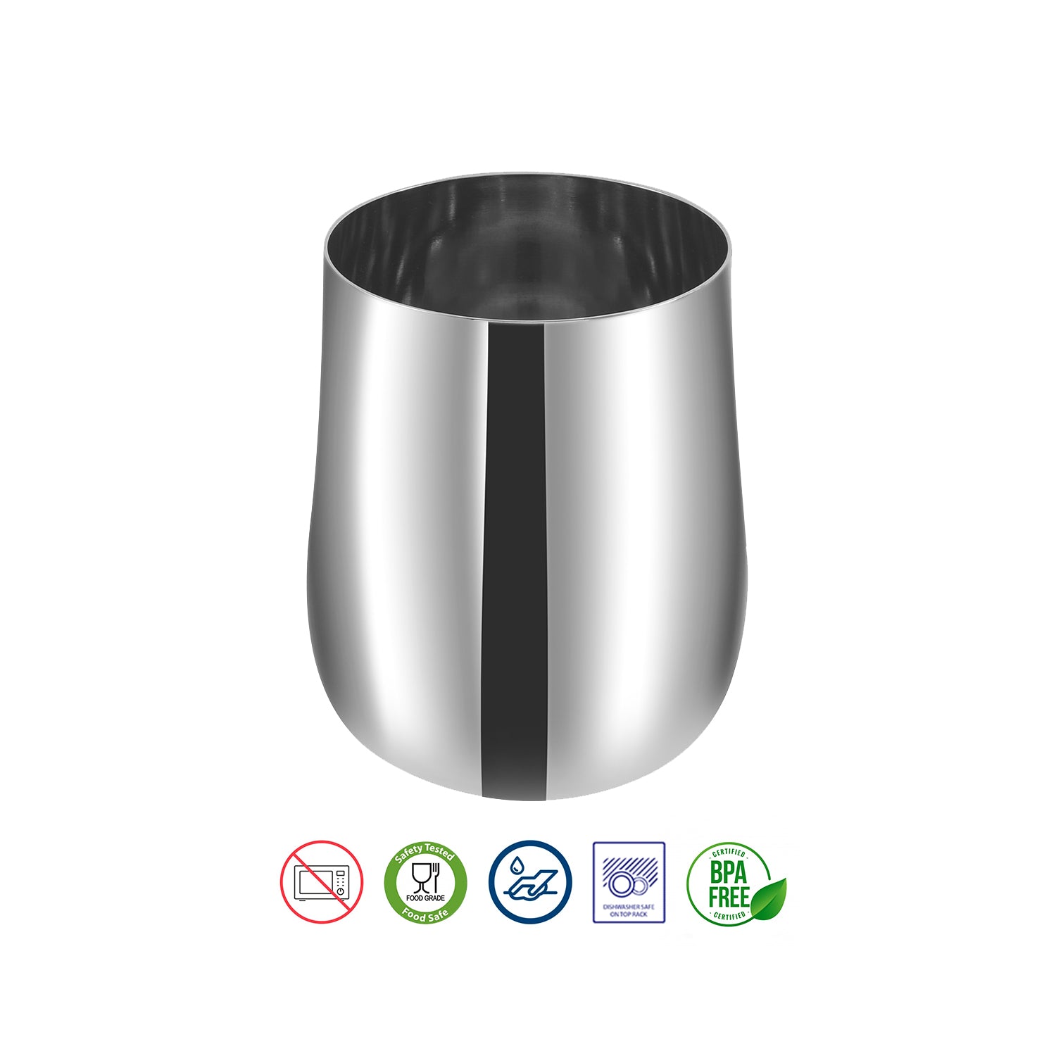 Kraft stainless steel Madhur glass set 400ml view