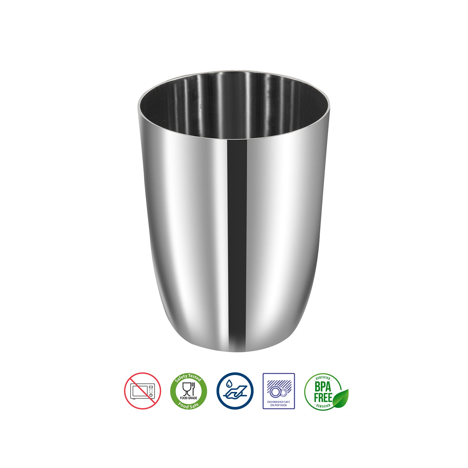 Kraft stainless steel Ayushi glass set drinking detail