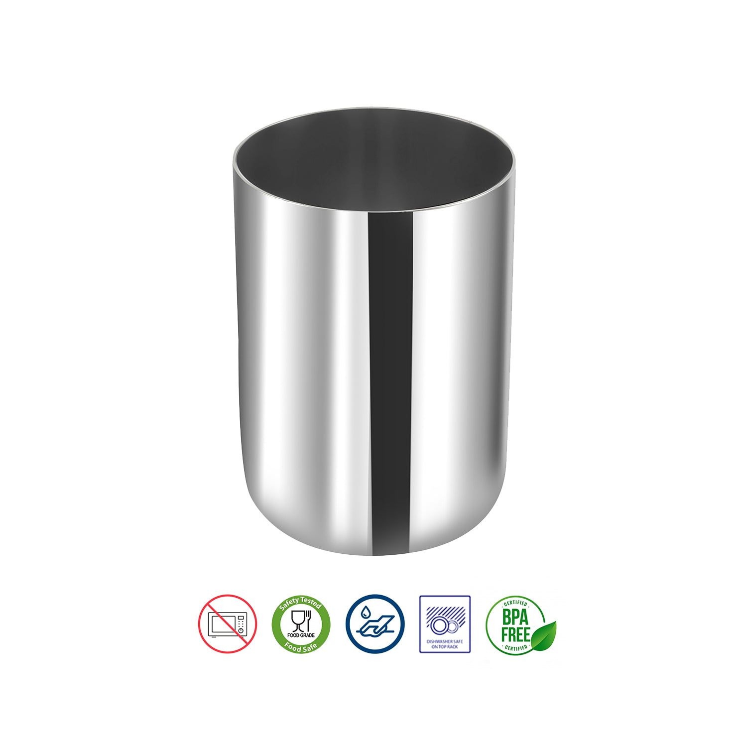Kraft stainless steel juice glass set 6pc lifestyle