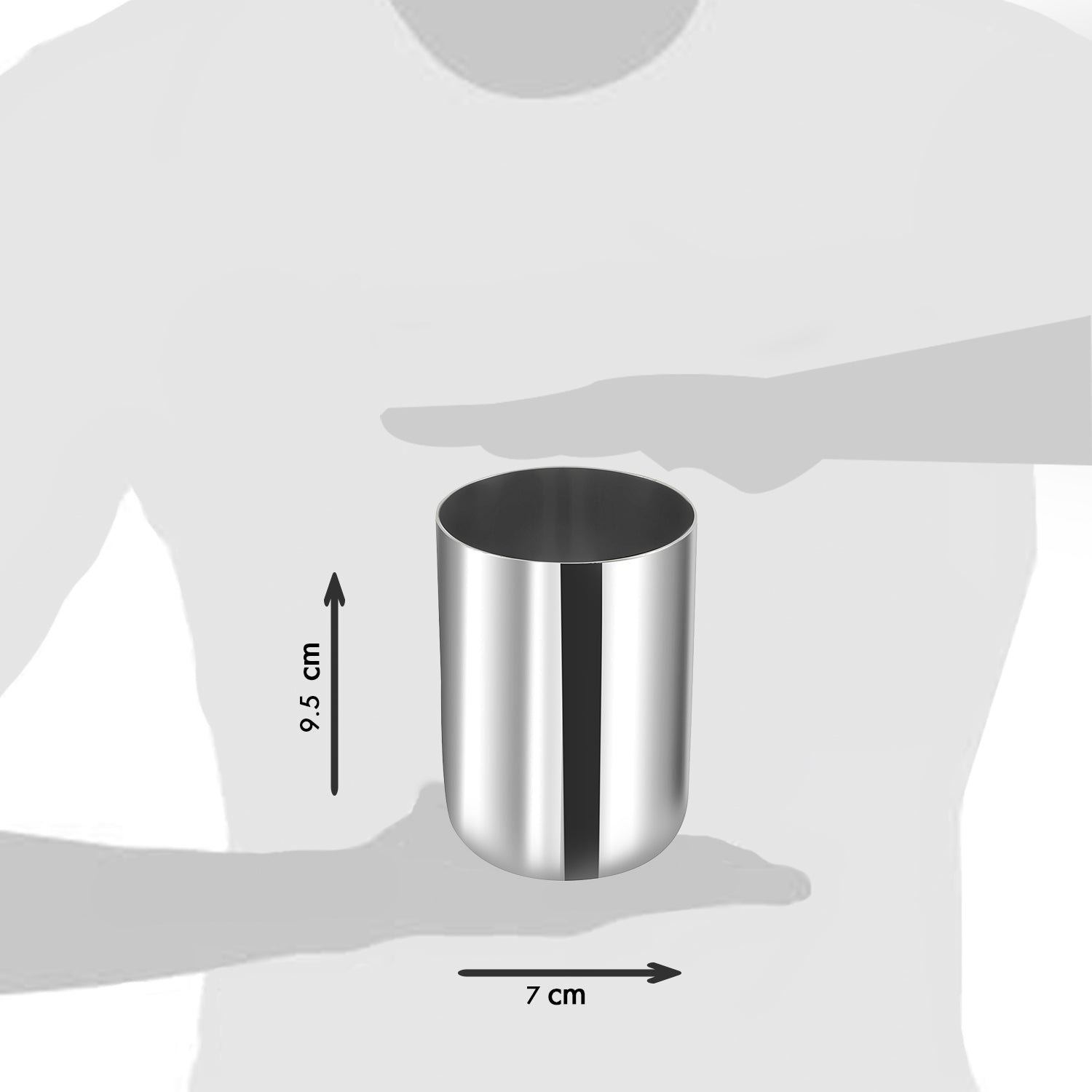 Kraft stainless steel juice glass set 300ml view 3