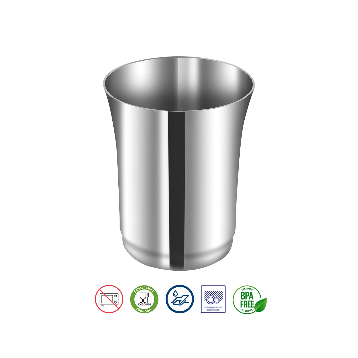 Kraft stainless steel Pari glass set 400ml view 3
