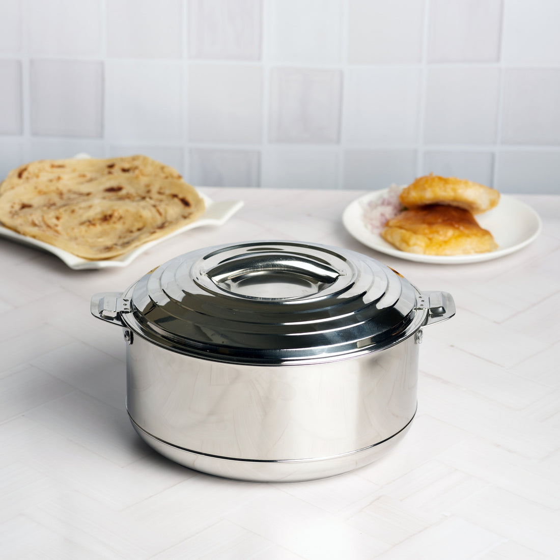 Kraft Mars double wall insulated stainless steel casserole kitchen