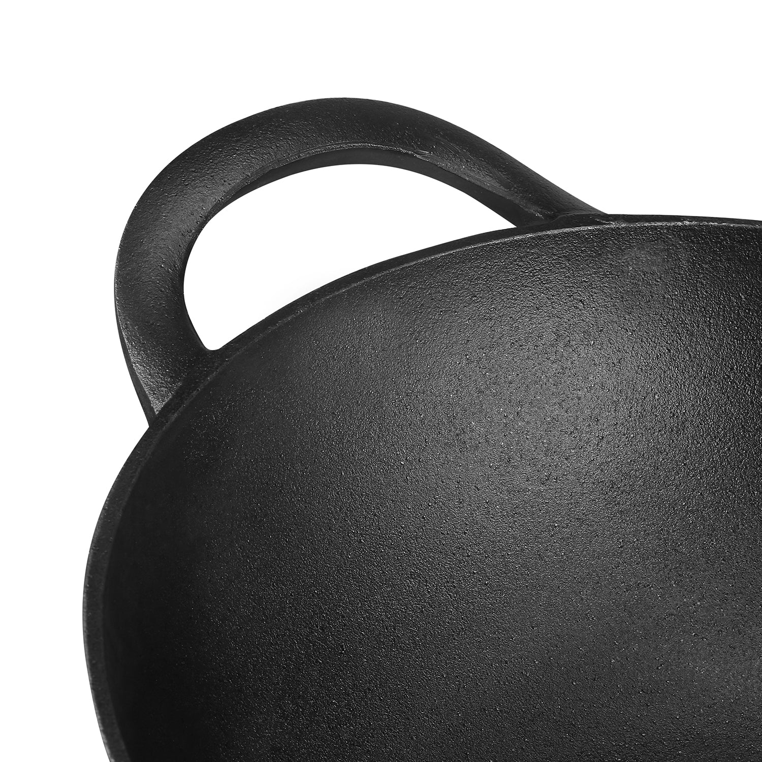 Kraft cast iron kadai pre-seasoned induction product view