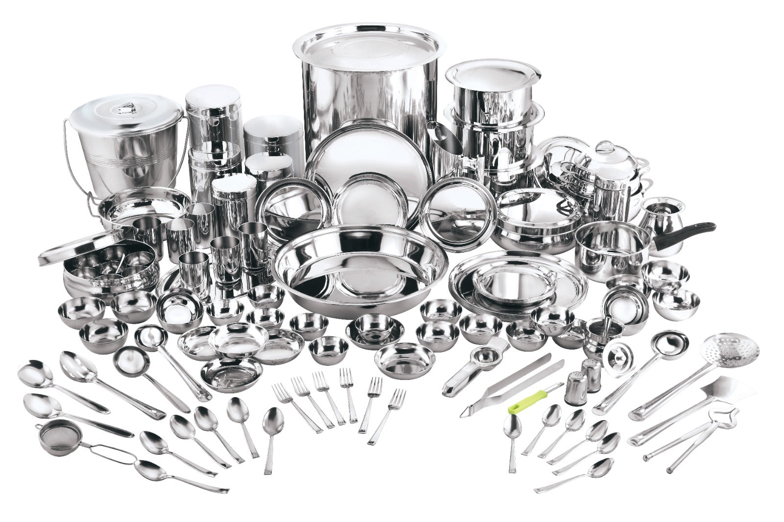 Stainless Steel 108 Pc Humsafar Dinner Set