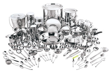 Stainless Steel 108 Pc Humsafar Dinner Set