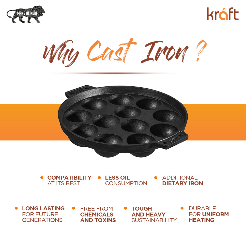 Kraft cast iron paniyarakkal why cast iron benefits cookware
