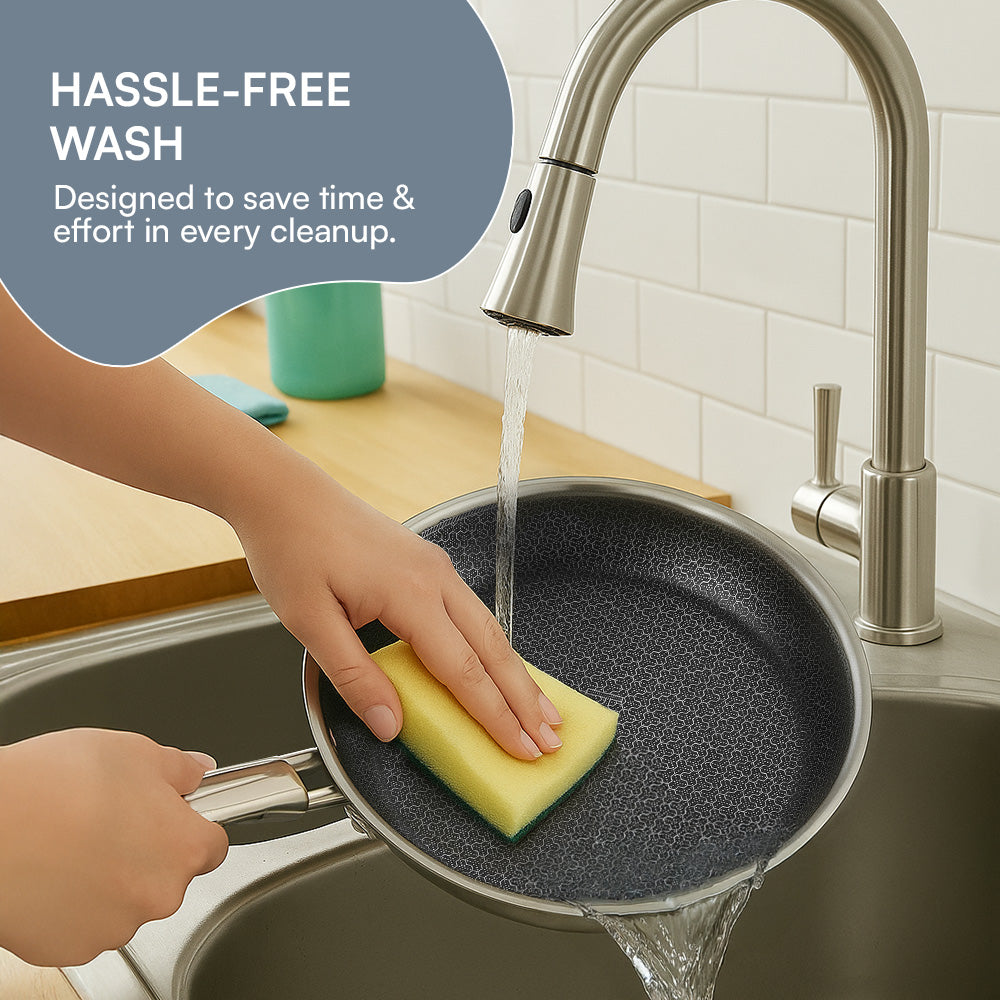 Kraft Futuretec Pro Triply Combo Set easy to clean stainless steel