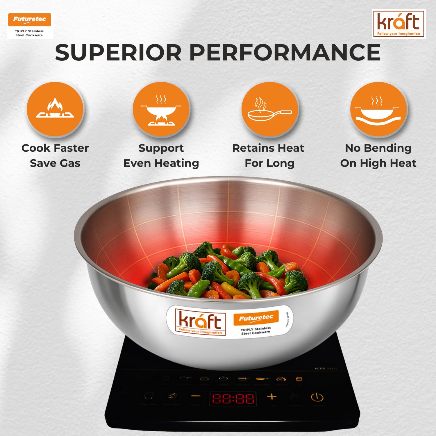 Kraft Futuretec Triply extra deep tasla view 7 stainless