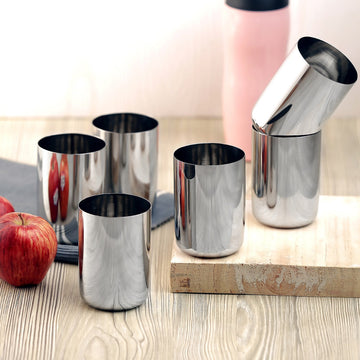 Kraft stainless steel Royal glass set 6pc 400ml multipurpose drinking