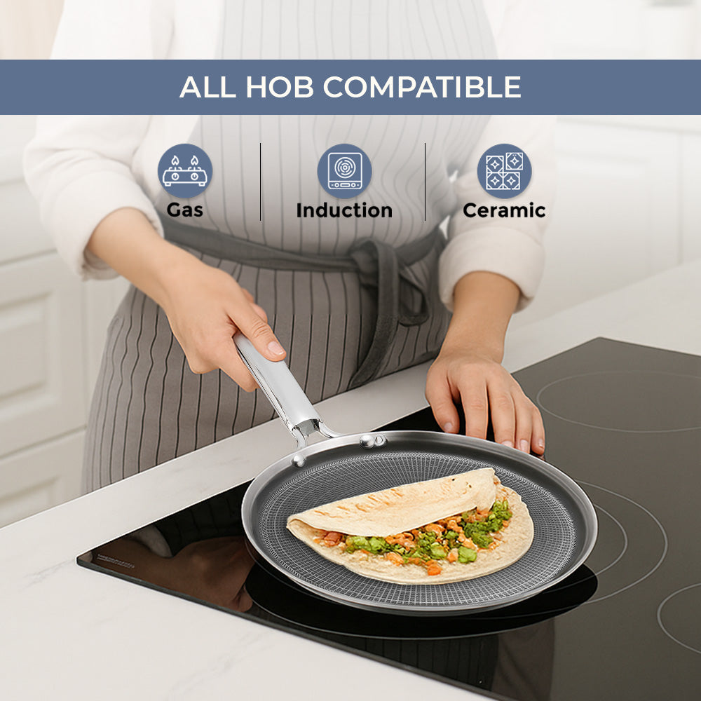 Kraft Futuretec Triply Dosa Tawa induction friendly stainless steel