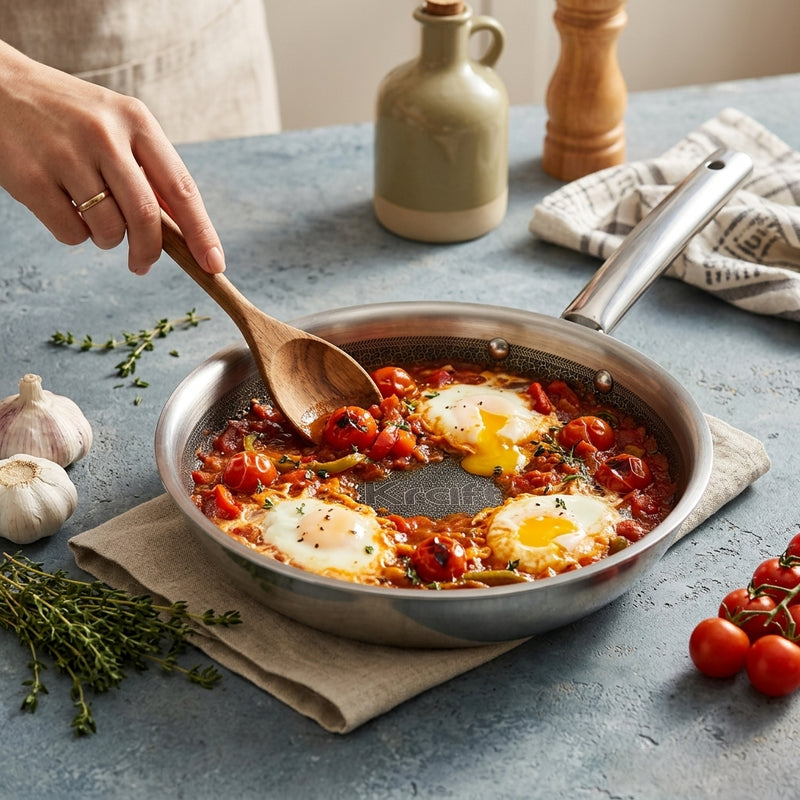 Kraft Futuretec Pro Triply Stainless Steel Frypan