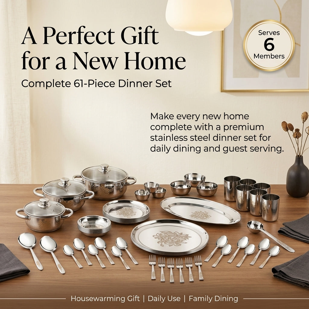 Kraft Daffodil dinner set 61pc kitchen arrangement