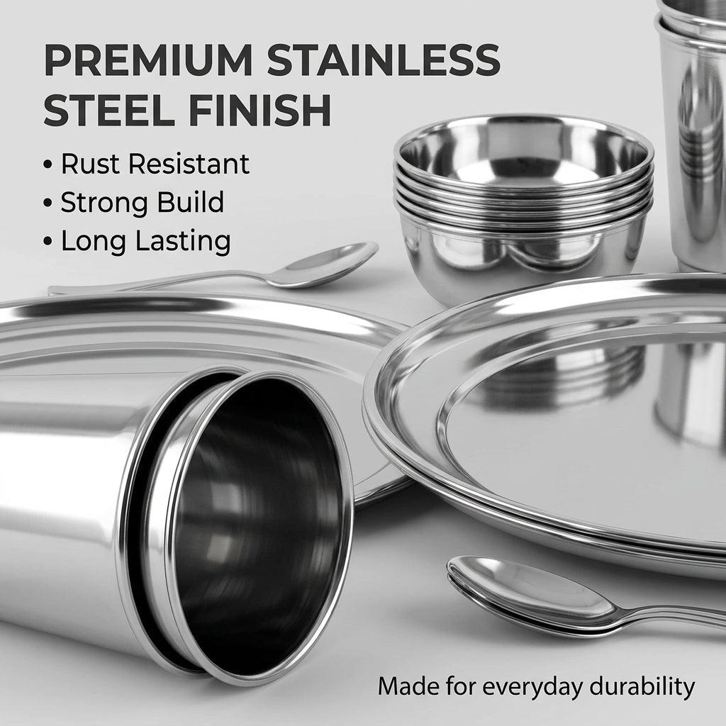 Kraft Princess stainless steel 20pc dinner set view 6