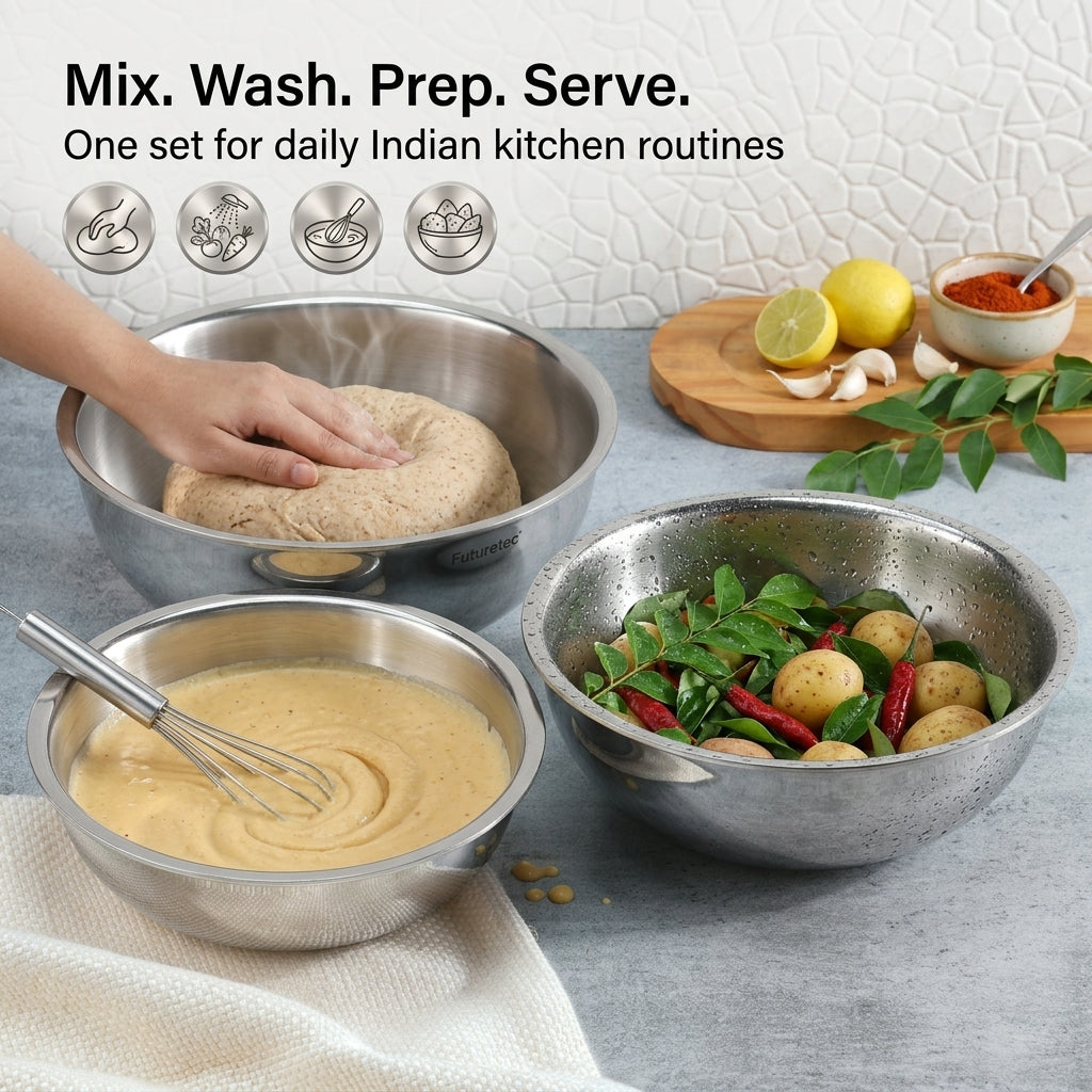 Kraft Futuretec Triply Tasla 3pc Combo Set stainless steel induction