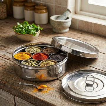 Kraft stainless steel spice masala box kitchen storage product view