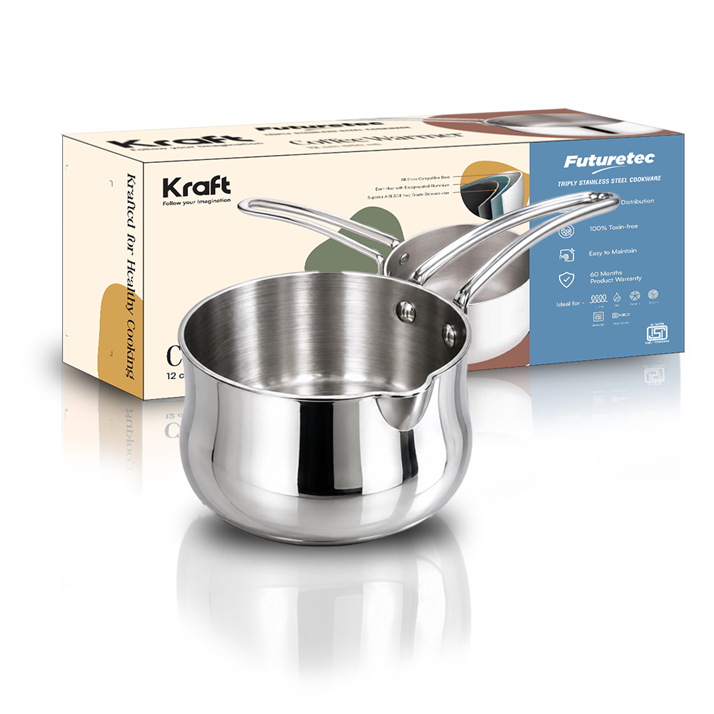 Kraft Futuretec Coffee Warmer – 12 cm  950 ml  (Induction Friendly)
