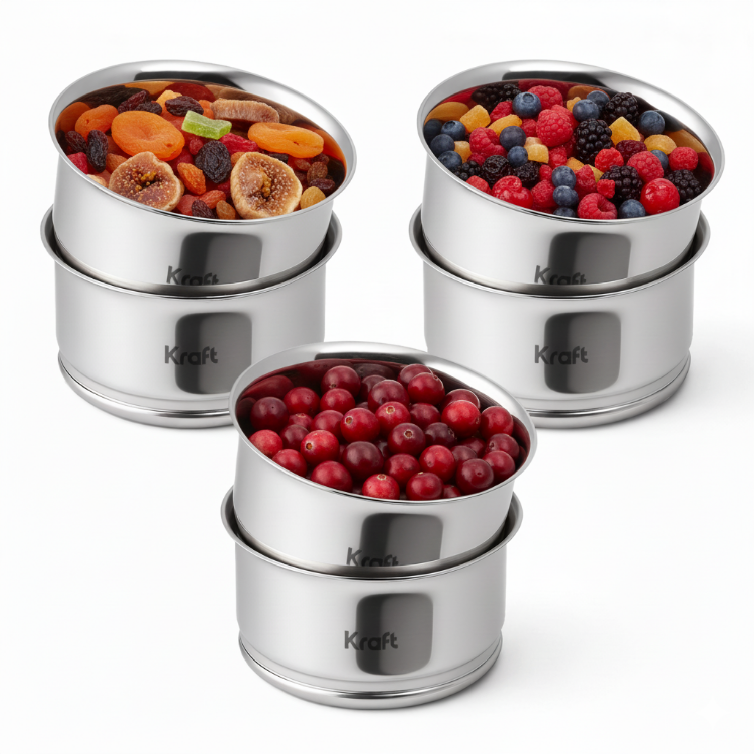 Kraft stainless steel Pari katori set 6pc detail bowl