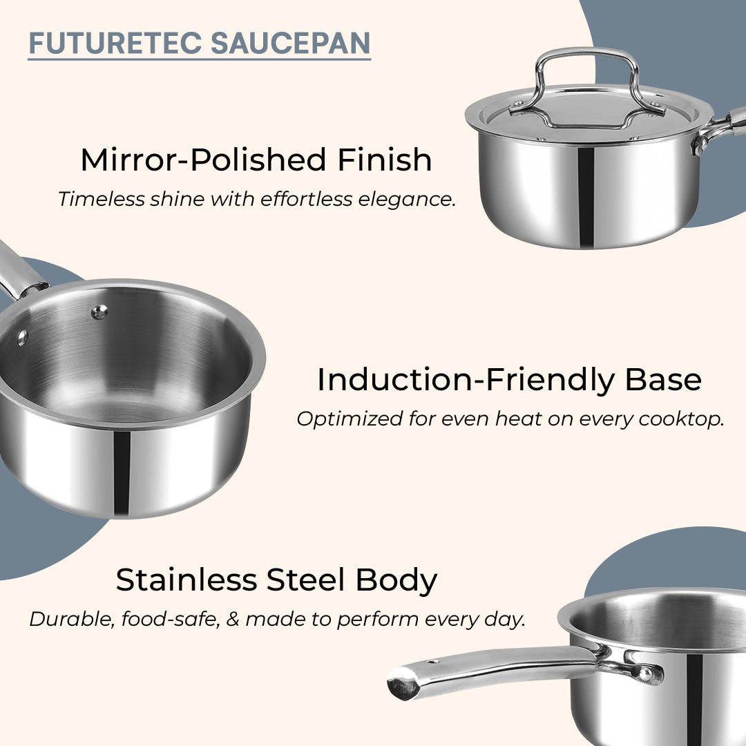 Kraft Futuretec Triply saucepan feature detail induction