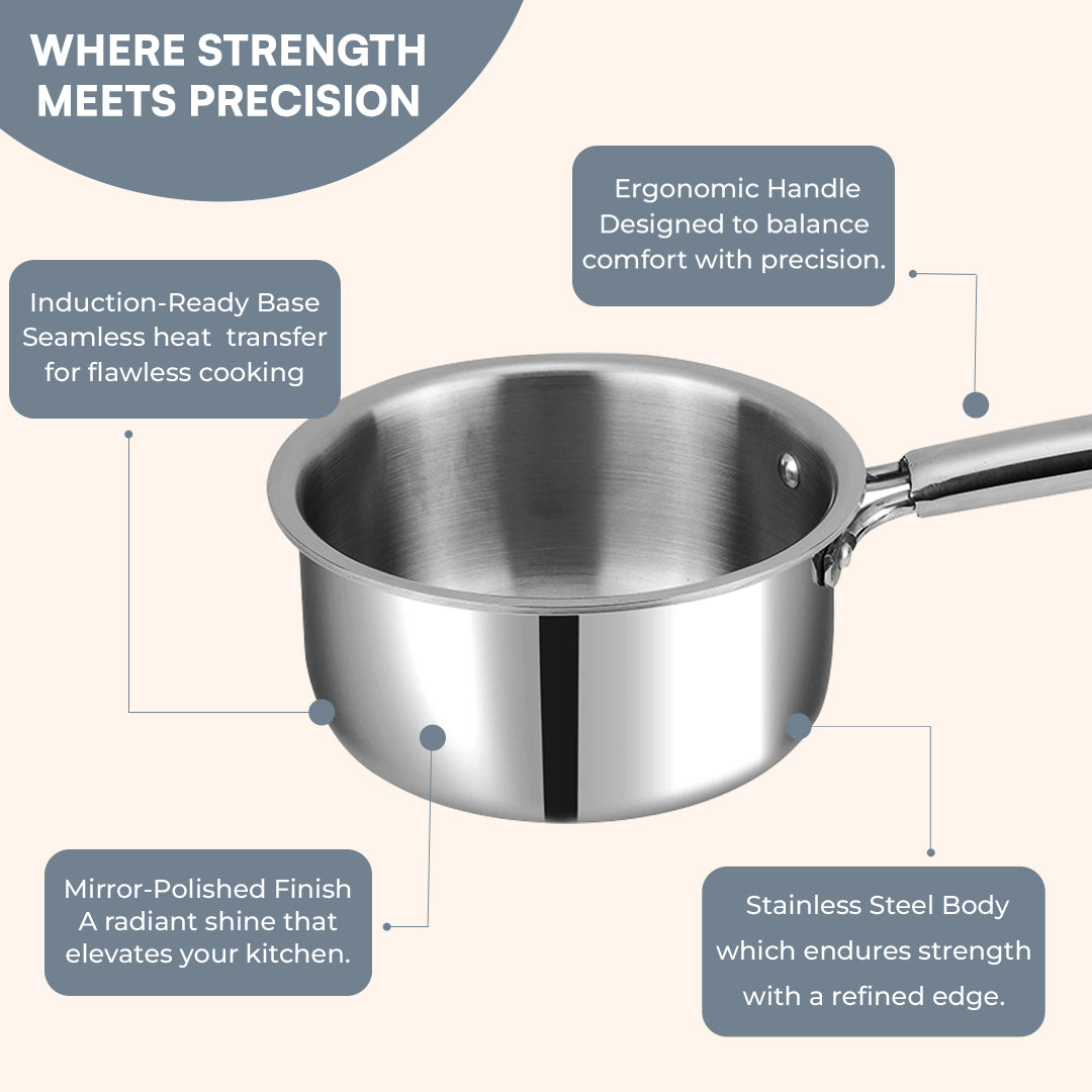 Kraft Futuretec Triply saucepan product lifestyle induction